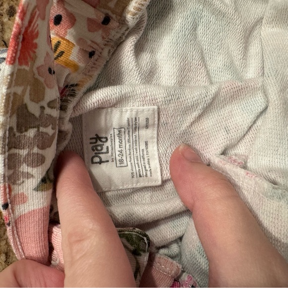 Little Sleepies Floral Kids Bodysuit - Pink and White - Picture 2 of 2